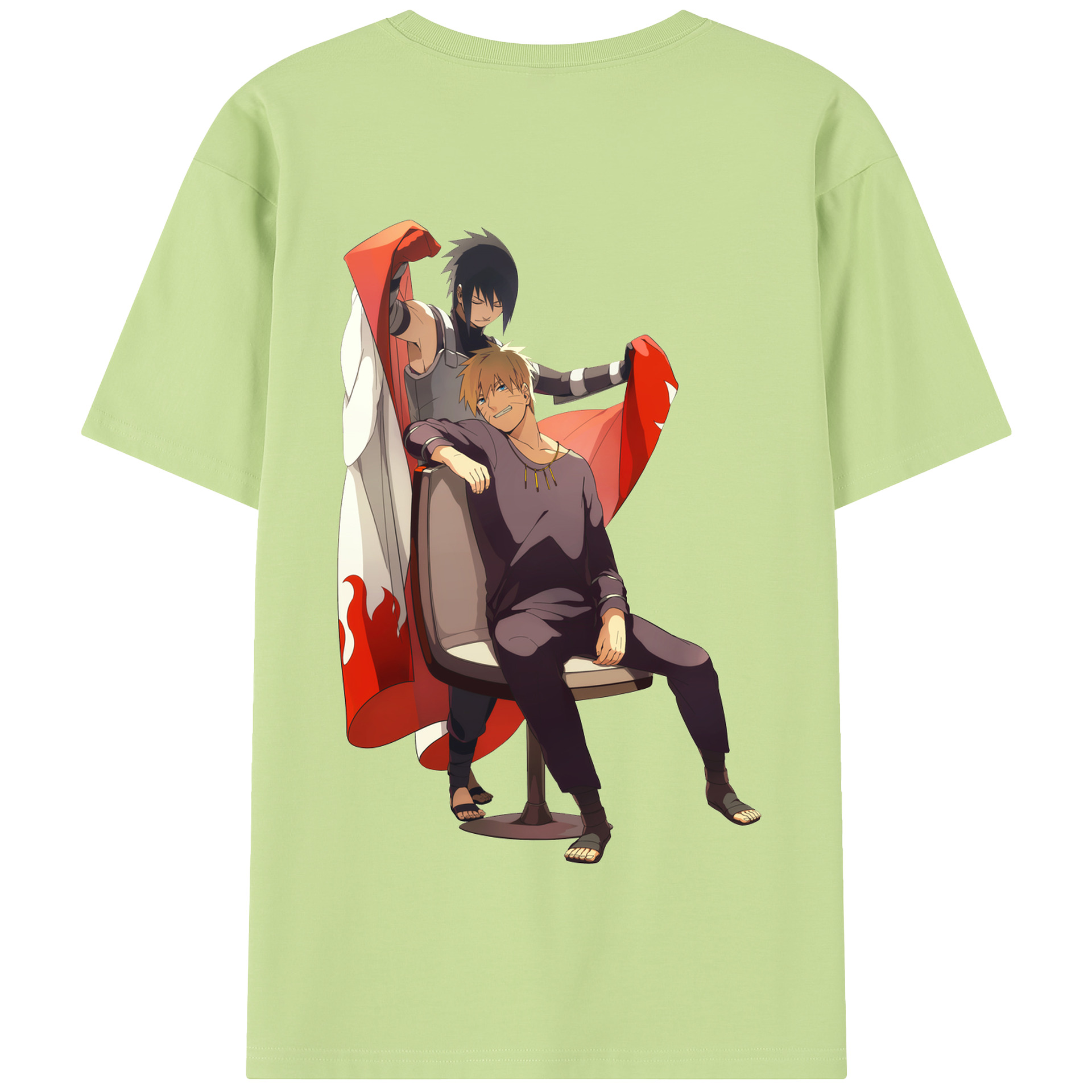 （画像用） NARUTO -ナルト- うずまき ナルト Uzumaki Naruto 綿100％半袖Tシャツ（背面プリント）